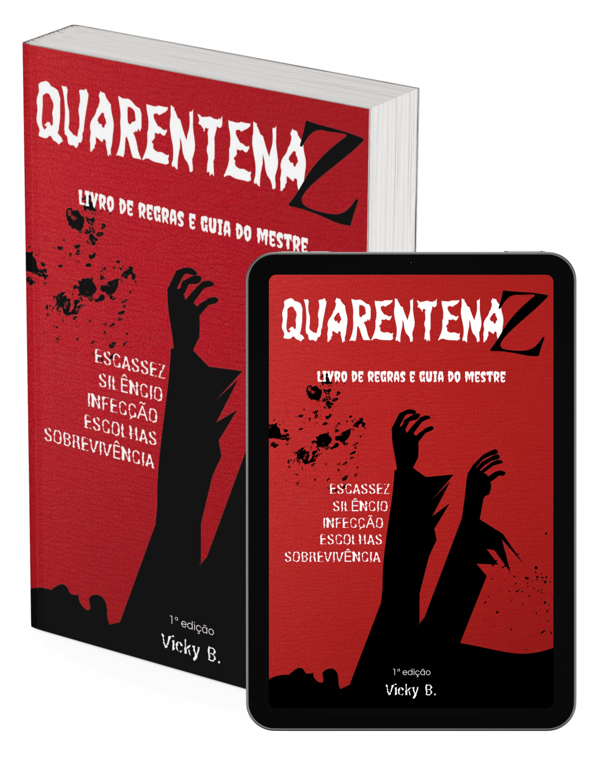 Capa do livro Quarentena Z, de Vicky B.